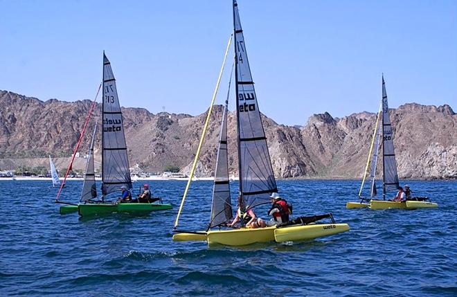 Weta racing in the 2014 Muscat Regatta © Weta Marine http:www.wetamarine.com